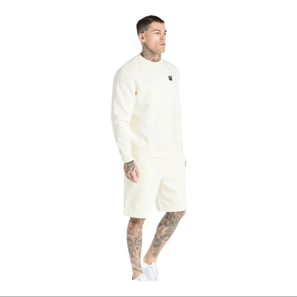 SIKSILK Ecru Essential Crew Sweatshirt - Picture 2 of 13